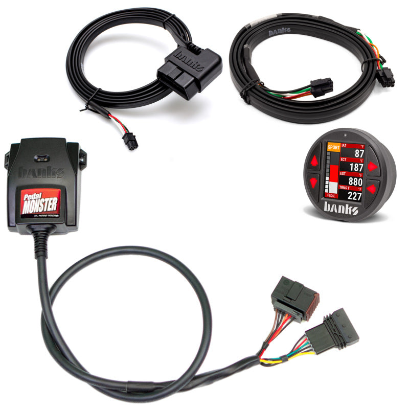Banks Power Pedal Monster Kit TE Connectivity MT2 6 Way With iDash Pro Throttle Controllers Banks Power