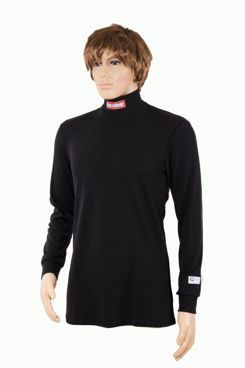 RaceQuip Black SFI 3.3 Fr Underwear Top - 3XL Fire Safety Racequip