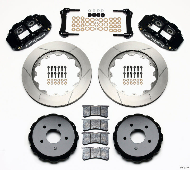 Wilwood Narrow Superlite 4R Rear Kit 14.00in 97-04 Corvette C5/Z06 05-13 C6 Big Brake Kits Wilwood