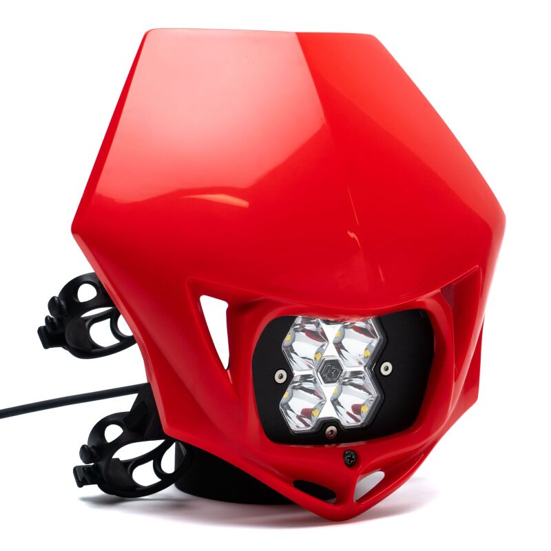 Baja Designs Squadron 2.0 Sport (Spot) - Clear w/MC Race LED Light - Red Light Bars & Cubes Baja Designs