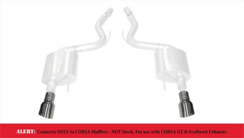 Corsa 2015-2025 Ford Mustang GT 3.0in Inlet / 4.5in Outlet Polished Tip Kit (For Corsa Exhaust Only) Tips CORSA Performance