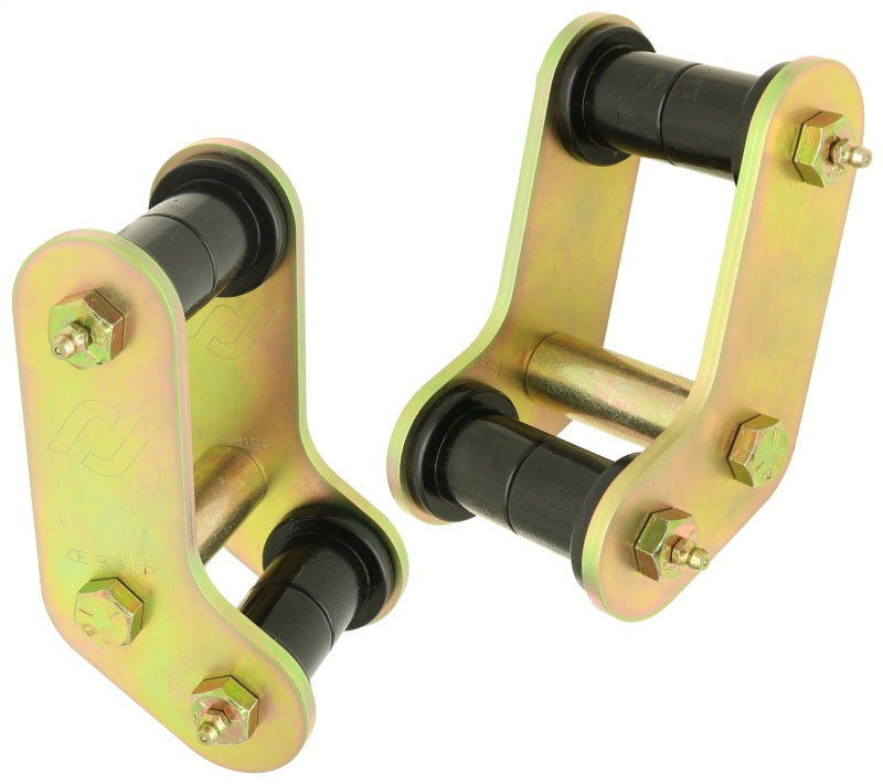RockJock Boomerang YJ Leaf Spring Shackles Rear w/ Urethane Bushings For Pro Comp Springs Leaf Springs & Accessories RockJock