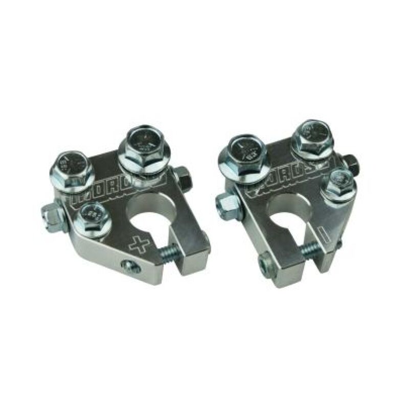 Moroso 1GA Wire 1/2in Dia Stud Crimp/Solder Battery Cable Terminal Kit (2 Pack) Battery Accessories Moroso