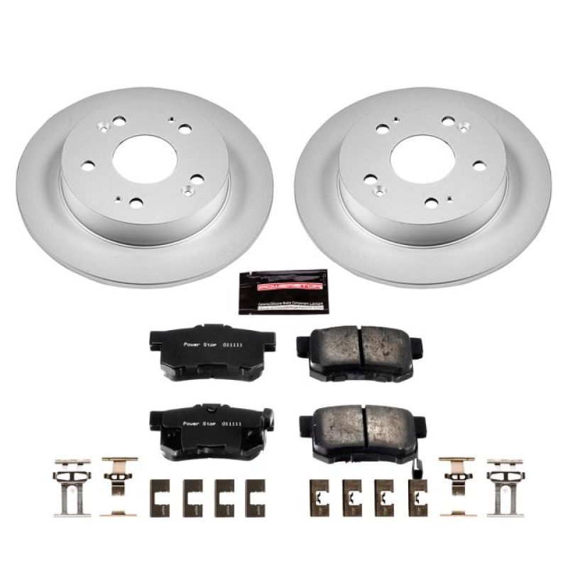 Power Stop 13-15 Acura ILX Rear Z17 Evolution Geomet Coated Brake Kit Brake Kits - Performance Blank PowerStop