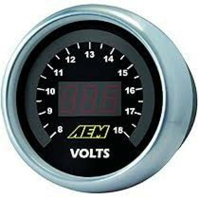 AEM 52mm Voltmeter Digital Gauge Gauges AEM