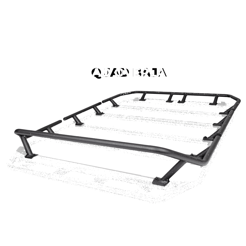 Go Rhino SRM300 Dual Rail Kit (For 40x40in. Rack) - Tex. Blk (Rails ONLY - Req. Platform) Roof Baskets Go Rhino