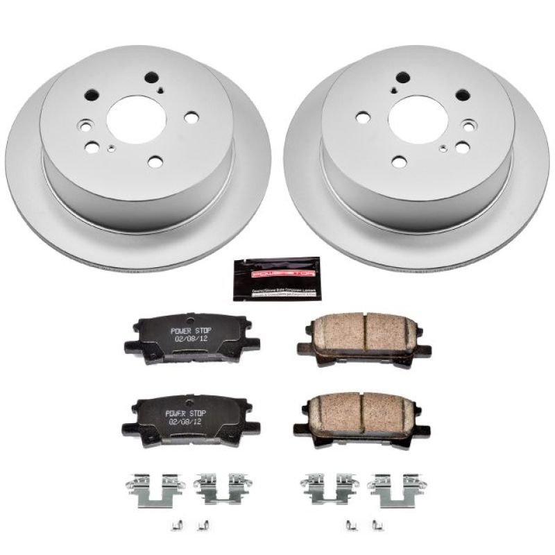 Power Stop 04-06 Lexus RX330 Rear Z17 Evolution Geomet Coated Brake Kit Brake Kits - Performance Blank PowerStop