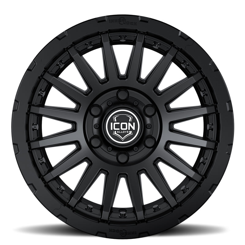 ICON Recon Pro 17x8.5 8 x 6.5 13mm Offset 5.25in BS Satin Black Wheel Wheels - Cast ICON