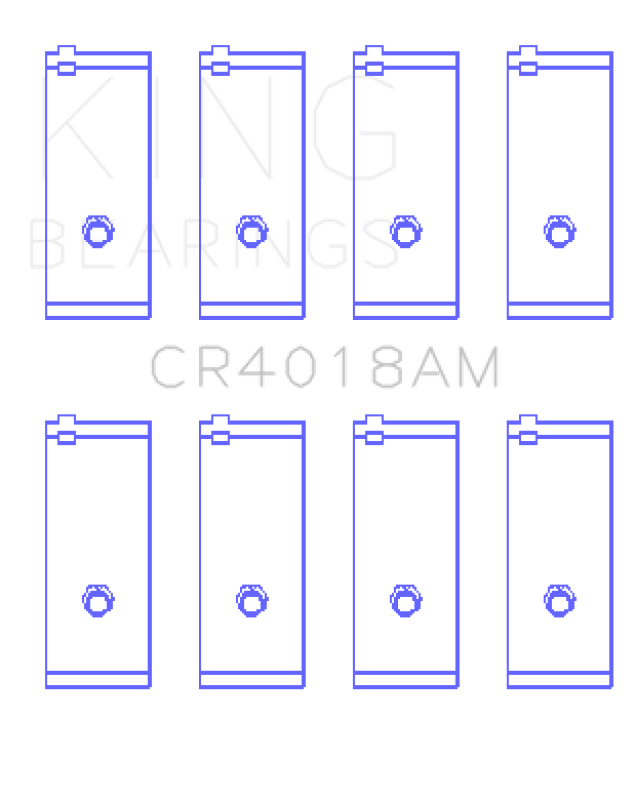 King Engine Bearings Toyota 1S/4S/2SELC/3SFE/3SGELC Connecting Rod Bearing Set - Size STD Bearings King Engine Bearings