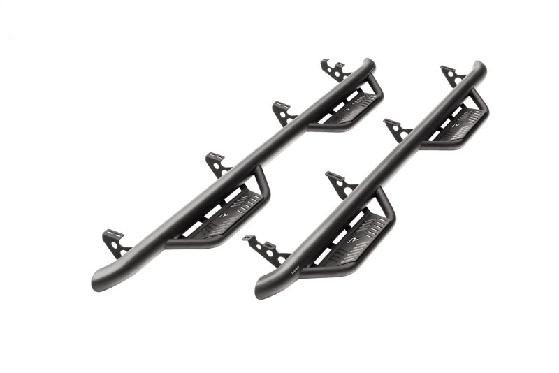 N-Fab Podium LG 07-17 Jeep Wrangler JK 4 Door All - Tex. Black - 3in Side Steps N-Fab