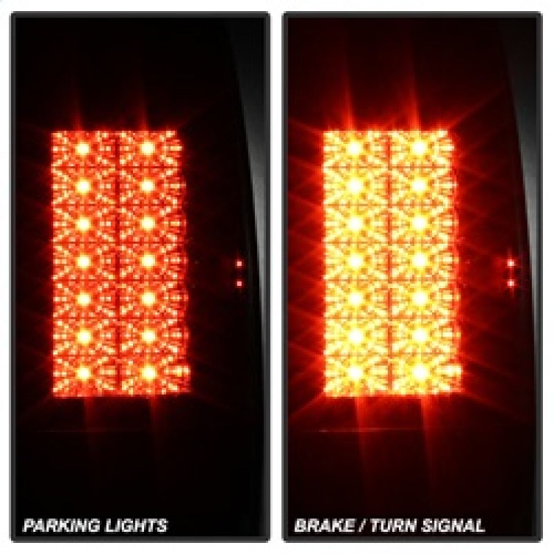 Spyder Ford Super Duty 08-15 Version 2 LED Tail Lights Black ALT-YD-FS07-LED-G2-BK Tail Lights SPYDER
