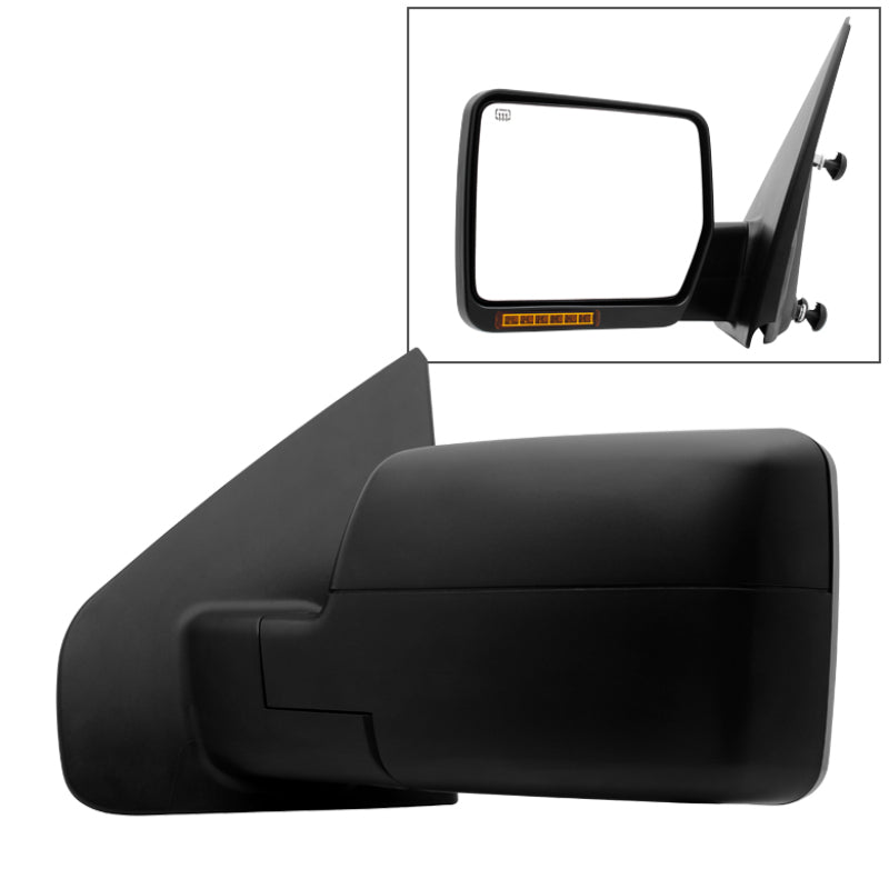 xTune Ford F150 04-06 Power Heated Amber LED Signal OE Mirror Left MIR-03348AEBH-P-L Side Mirrors SPYDER