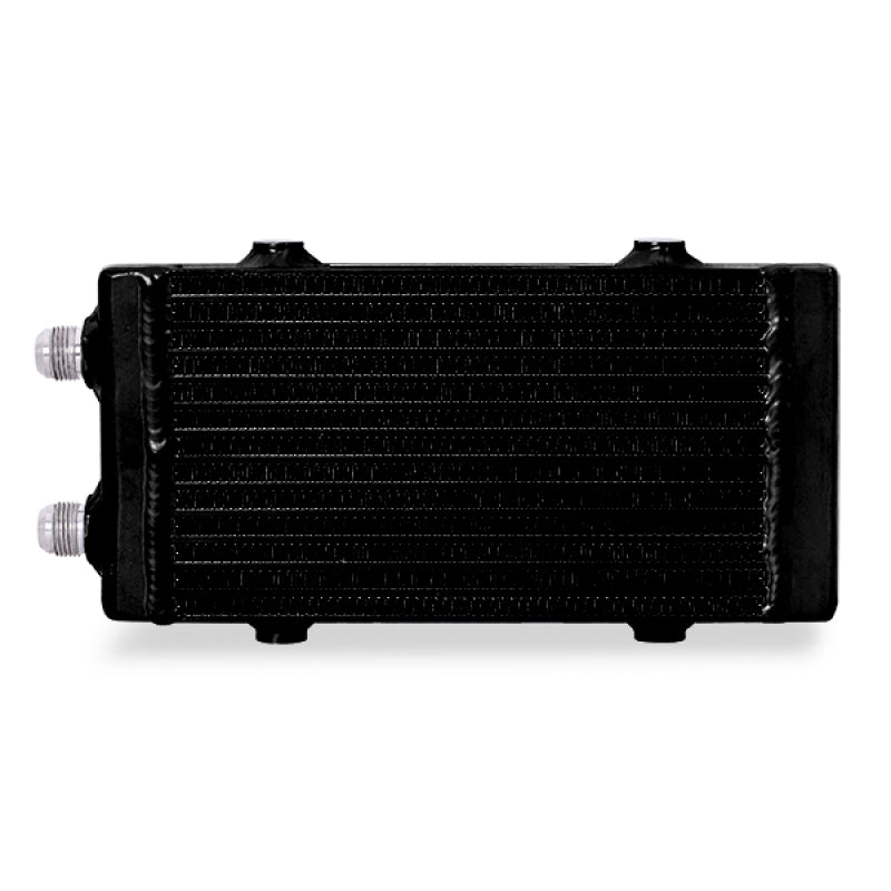 Mishimoto Universal Small Bar and Plate Dual Pass Black Oil Cooler Oil Coolers Mishimoto