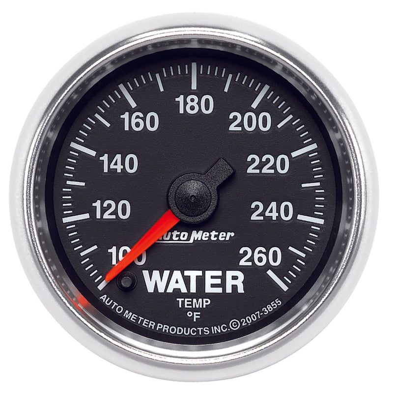 Autometer GS 100-260 degree Electronic Water Temperature Gauge Gauges AutoMeter