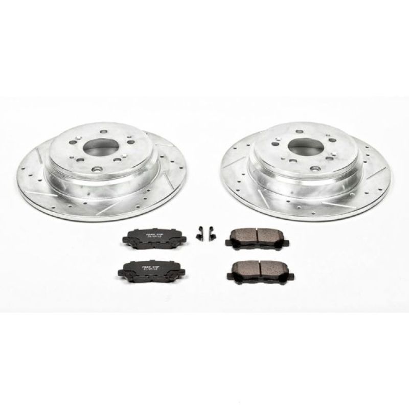 Power Stop 07-13 Acura MDX Rear Z23 Evolution Sport Brake Kit Brake Kits - Performance D&S PowerStop