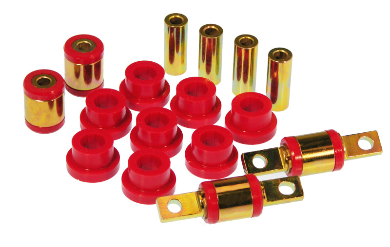 Prothane 88-95 Honda Civic Rear Upper/Lower Control Arm Bushings - Red Bushing Kits Prothane