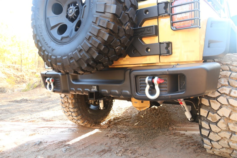 Rugged Ridge Spartacus Rear Bumper Black 07-18 Jeep Wrangler Bumpers - Steel Rugged Ridge