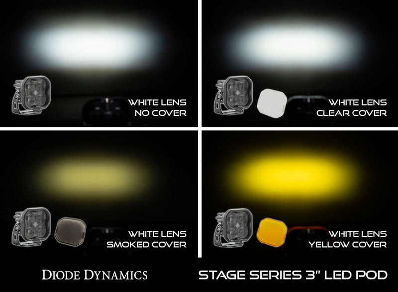 Diode Dynamics SS3 LED Pod Cover Round - Clear Light Accessories and Wiring Diode Dynamics