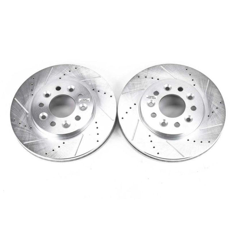 Power Stop 04-07 Ford Freestar Front Evolution Drilled & Slotted Rotors - Pair Brake Rotors - Slot & Drilled PowerStop