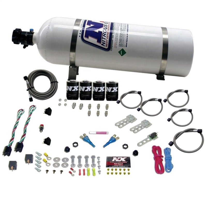 Nitrous Express GM EFI Dual Stage Nitrous Kit (50-150HP x 2) w/15lb Bottle Nitrous Systems Nitrous Express