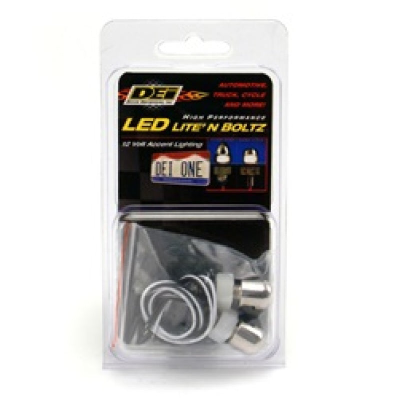 DEI LED LiteN Boltz LED LiteN Boltz License Plate Lighting - Dome Head - 2pc - Polished Bulbs DEI