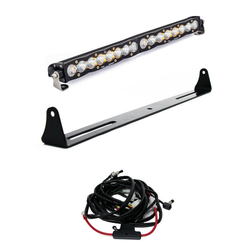 Baja Designs 07-13 Silverado 20in Bumper Mount Kit 20in S8 Light Bars & Cubes Baja Designs