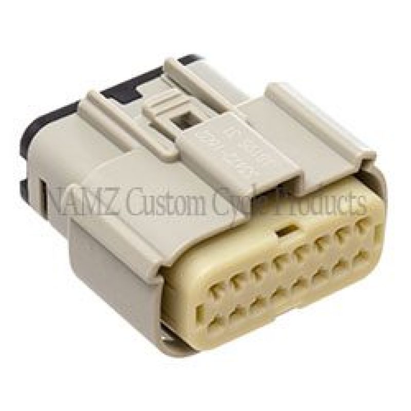 NAMZ 07-22 Glide Main Harness Molex MX-150 16-Position Female Connector - Grey (HD 72491-07GY) Wiring Connectors NAMZ