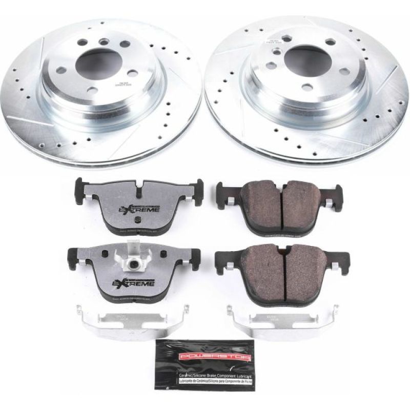 Power Stop 15-16 BMW 328i xDrive Rear Z26 Street Warrior Brake Kit Brake Kits - Performance D&S PowerStop