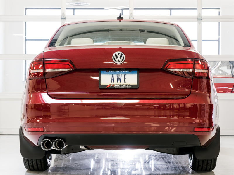 AWE Tuning 09-14 Volkswagen Jetta Mk6 1.4T Touring Edition Exhaust - Chrome Silver Tips Catback AWE Tuning