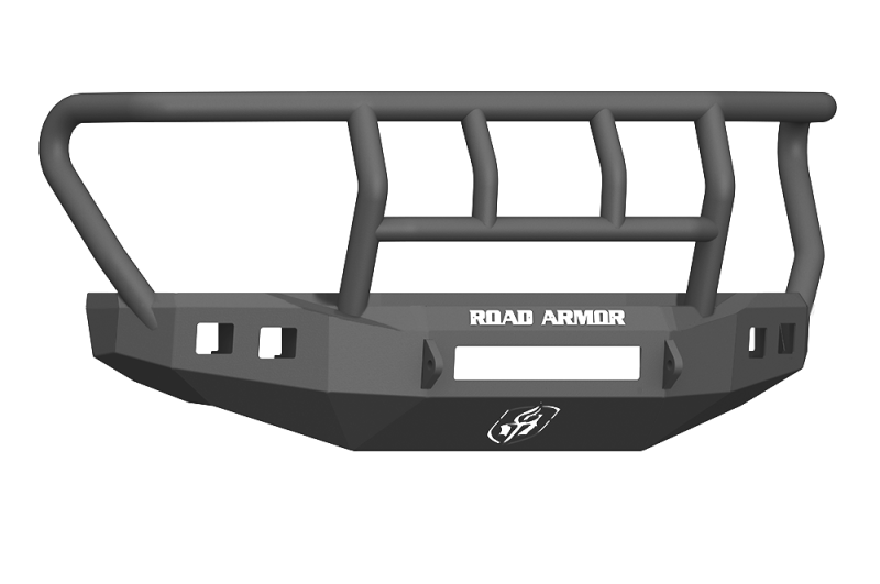 Road Armor 17-20 Ford F-250 Stealth Front Bumper w/Titan II Guard Standard Flare - Tex Blk Bumpers - Steel Road Armor