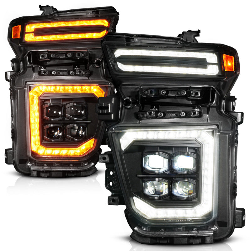 ANZO Z-Series 20-23 Chevy Silverado 2500/3500 Z-Series Full LED Proj Headlights Black - Pass. Side Headlights ANZO
