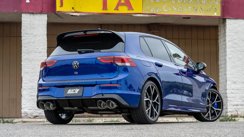 Borla 22-25 Volkswagen Golf R S-type Cat-Back Exhaust - Dual 4.5in Stainless Brushed Tips w/ Logo Catback Borla