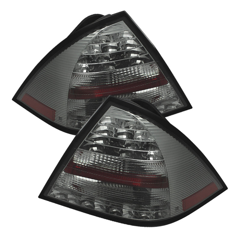 Spyder Mercedes Benz W203 C-Class 05-07 4DR Sedan LED Tail Lights Smoke ALT-YD-MBZC05-LED-SM Tail Lights SPYDER