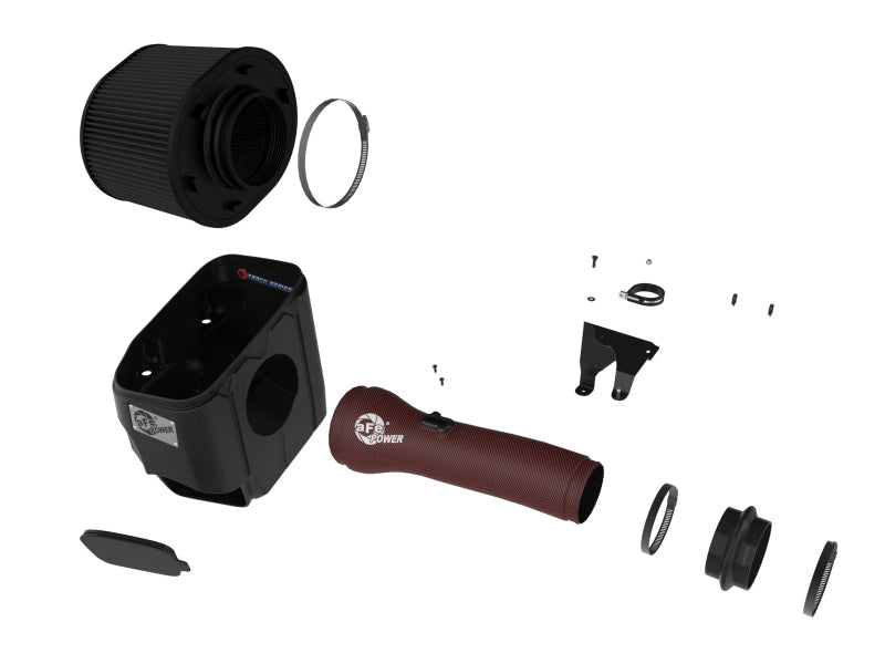 aFe 2025+ Dodge Ram 1500 RHO Track Series Red Kevlar Cold Air Intake System w/ Blk Pro 5R Filter Cold Air Intakes aFe