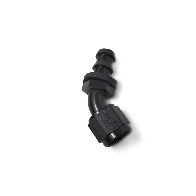 Russell Performance -8 AN Twist-Lok 45 Degree Hose End (Black) Fittings Russell