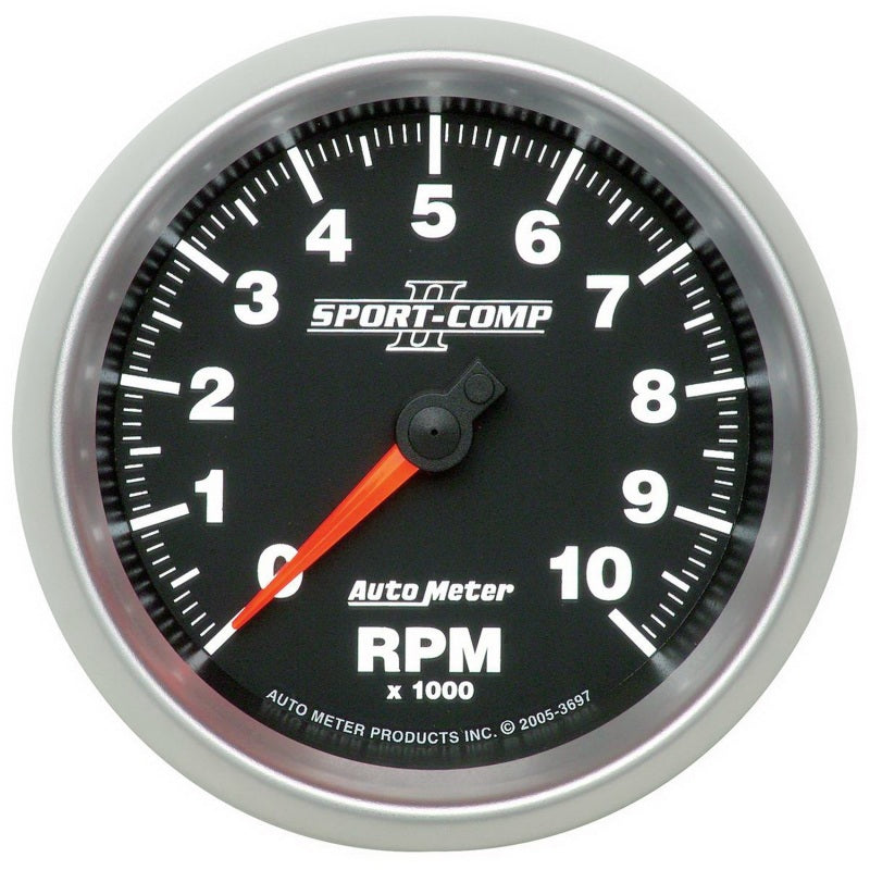 Autometer Sport-Comp II 3-3/8in 10K RPM In Dash Tachometer Gauges AutoMeter