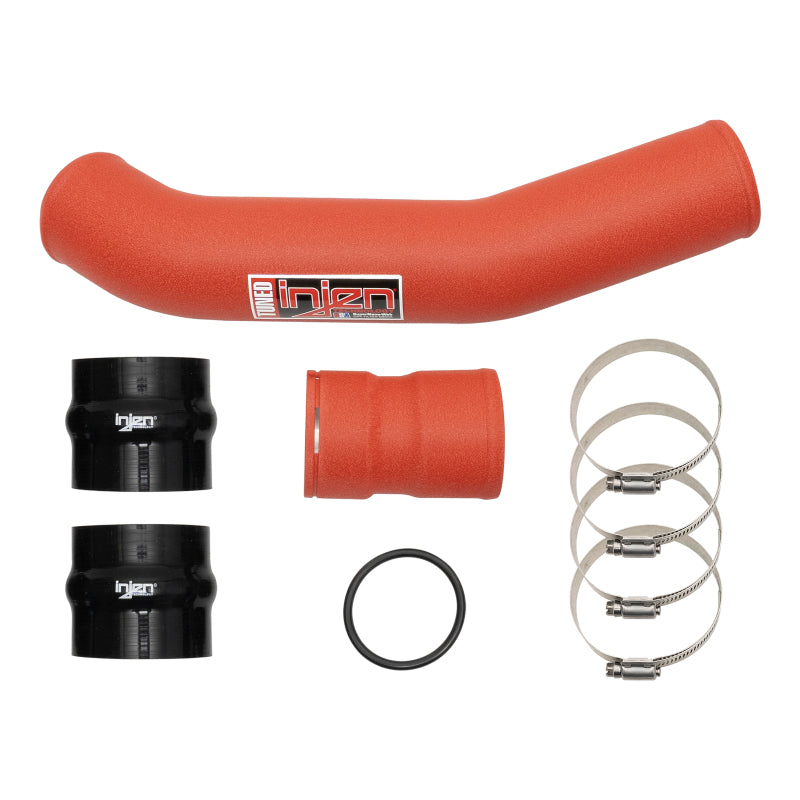 Injen 17-22 Ford F250/F/350/F-450/F-550 V8-6.7L Turbo Diesel Wrnkl Red Intercooler Hot Side Piping Intercooler Pipe Kits Injen
