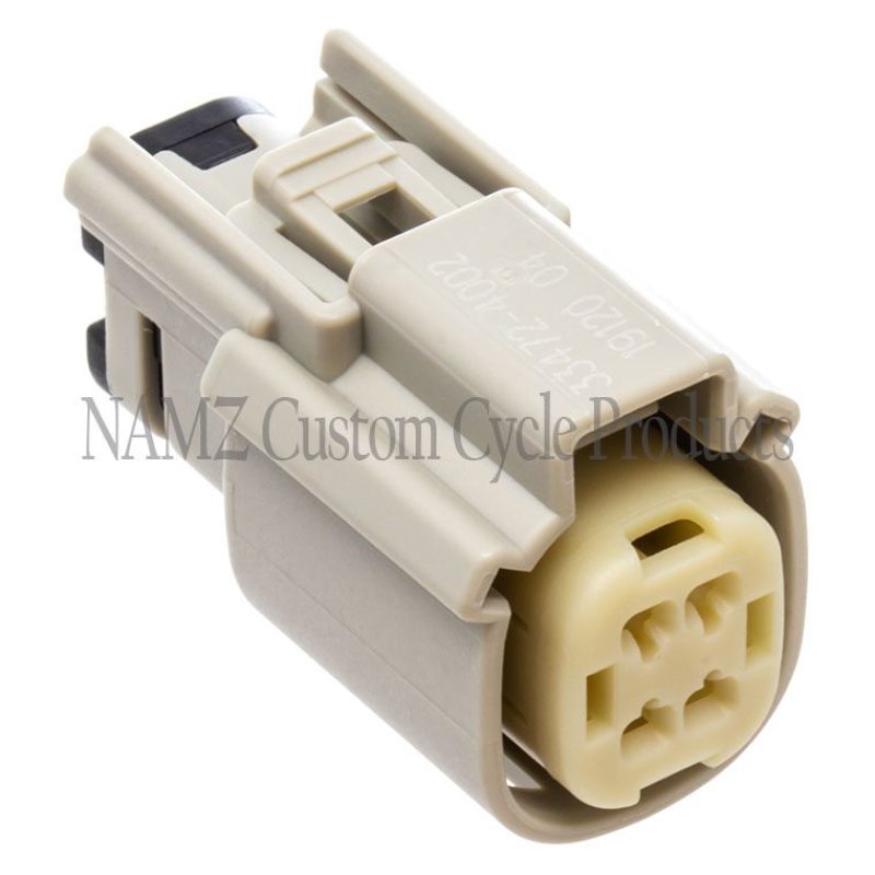 NAMZ 07-23 V-Twin Molex MX-150 4-Position Female Connector - Gray (HD 72444-07GY) Wiring Connectors NAMZ