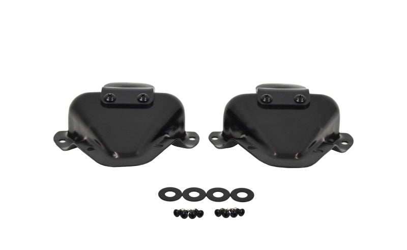 Kentrol 81-95 Jeep CJ/Wrangler YJ Interior Door Latch Brackets Pair - Powdercoat Black Doors Kentrol