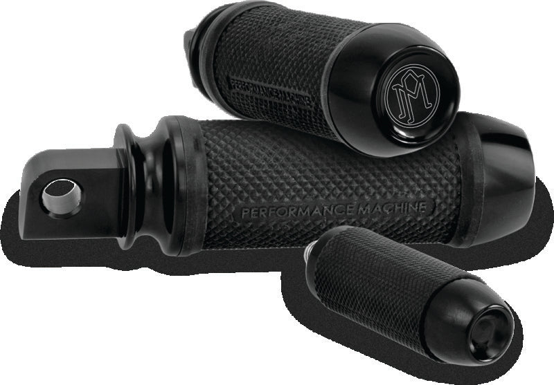 Performance Machine Footpegs Elite - Black Ano Footpegs Performance Machine