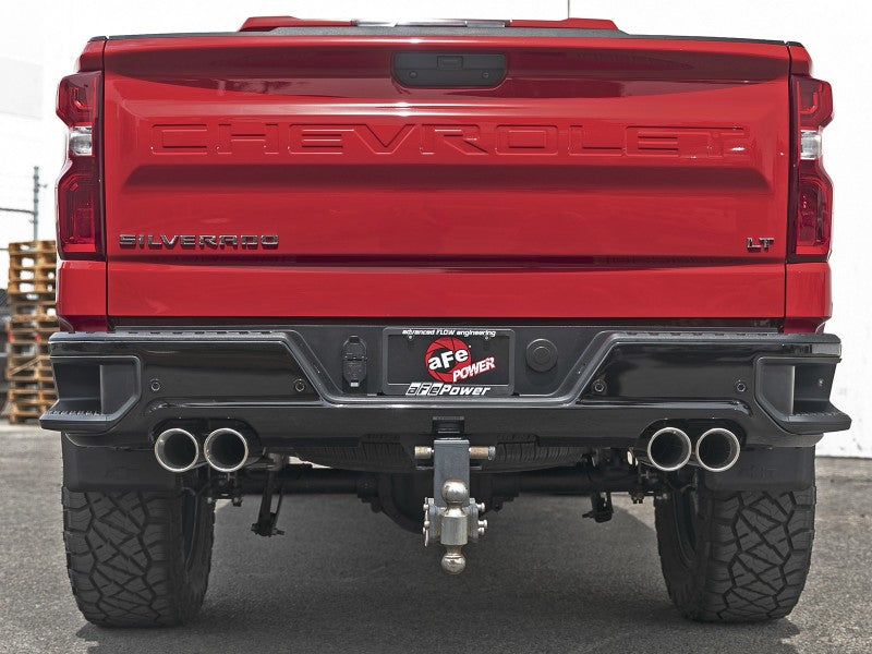 aFe Vulcan Series 3in 304SS DPF-Back 20-21 GM Trucks L6-3.0L (td) LM2 - Dual Polished Tip DPF Back aFe