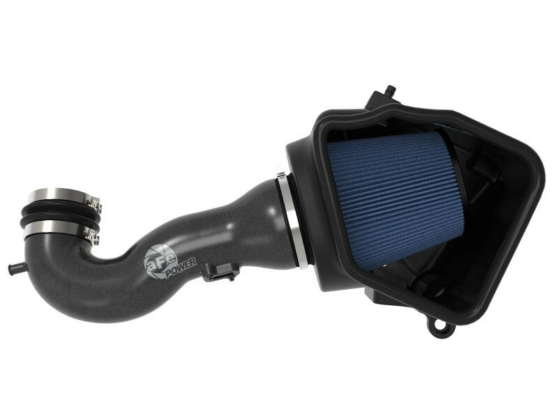aFe 19-20 GM Trucks 5.3L/6.2L Track Series Carbon Fiber Cold Air Intake System With Pro 5R Filters Cold Air Intakes aFe