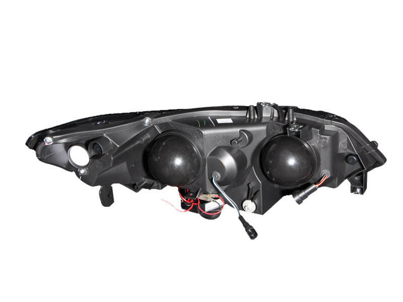 ANZO 2006-2011 Honda Civic Projector Headlights w/ Halo Black (CCFL) Headlights ANZO