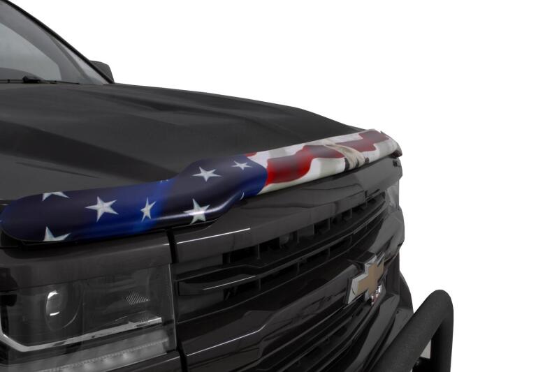 Stampede 2015-2019 Chevy Colorado Vigilante Premium Hood Protector - Flag Hood Deflectors Stampede