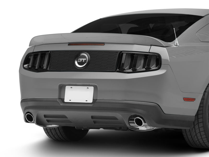 Raxiom 10-12 Ford Mustang Vector V2 LED Tail Lights - Gloss Black Housing (Clear Lens) Tail Lights Raxiom