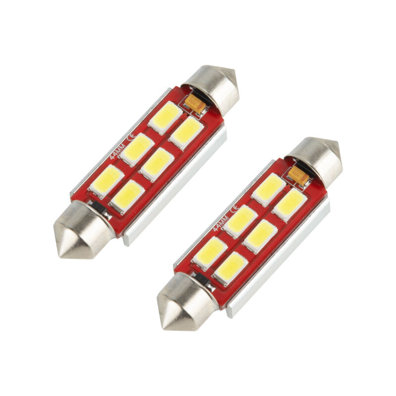 Oracle 44MM 6 LED 3-Chip Festoon Bulbs (Pair) - Cool White Bulbs ORACLE Lighting