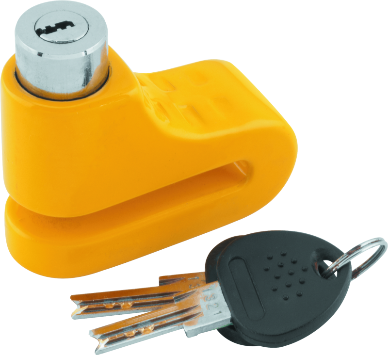 Bully Lock Disc Lock 5.5mm - Yellow Security Locks BikeMaster