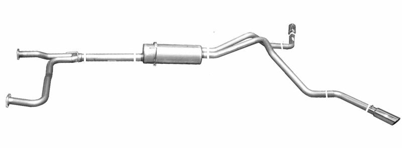 Gibson 04-10 Nissan Titan LE 5.6L 2.5in Cat-Back Dual Extreme Exhaust - Stainless Catback Gibson