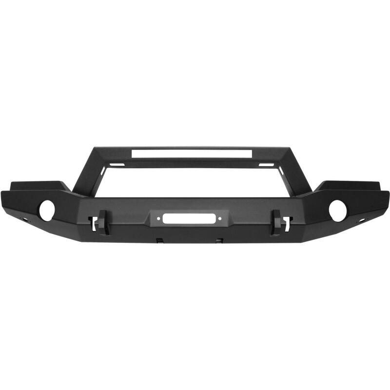 Westin 07-18 Jeep Wrangler JK WJ2 Full Width Front Bumper w/LED Light - Tex. Blk Bumpers - Steel Westin