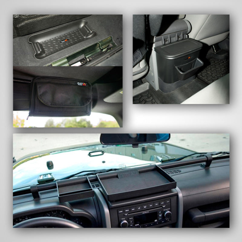 Rugged Ridge Interior Storage Kit 07-10 Jeep Wrangler JK Dash & Interior Trim Rugged Ridge